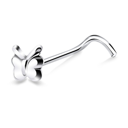 Butterfly Ocean Curved Nose Stud NSKB-883